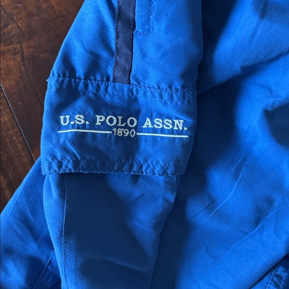 Polo Assn | Mountain Blue cargo Swim Shorts with White Drawstring - Picture 11 of 13